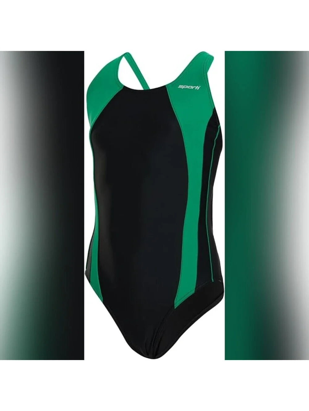 NWT Sporti Girls One Piece Moderate Coverage Fully Lined Swimsuit, 26 (10-12 yr)